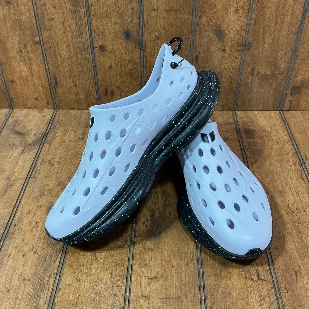 Kane Revive Active Recovery Shoes Men's Size 14 White Black Slip On Clogs